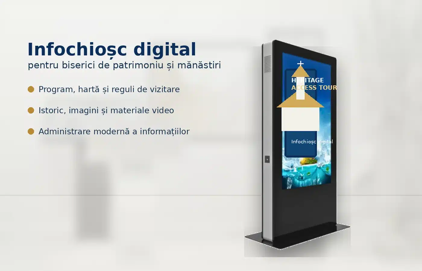 Chiosc digital pentru informații bisericești