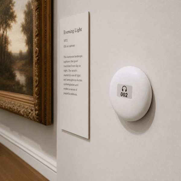Senzor audioghid Smart Guide – play automat iBeacon, Bluetooth, IP 67